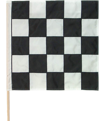Black and White Checkered Racing Flag 4"x6" Desk Set Table Stick Black Base 
